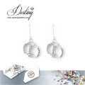 Letra de destino joyas cristales de Swarovski pendientes pendientes